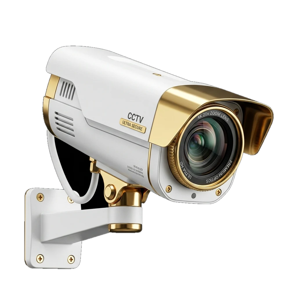 Keevin IT Services - AI-driven gold dome CCTV surveillance camera, tracking active security monitoring